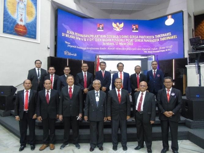 Penahbisan Gembala Sidang Sinode GPT BPW V - Surabaya 17 Maret 2022