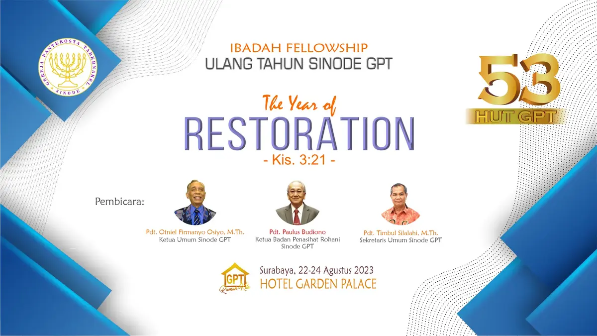 HUT Sinode GPT ke-53 tahun 2023